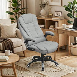 HOMAIRE Chaise de bureau gris en Nylon et polyester de 72 × 72 × 120 cm pas cher