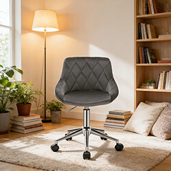 Acheter HOMAIRE Chaise de bureau gris en métal et de 37.5 × 37.5 × 77 cm