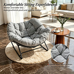 Acheter HOMAIRE Fauteuil en gris clair gris 102,5 x 75 x 77 cm
