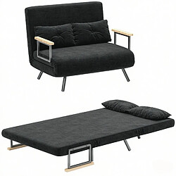 Acheter HOMAIRE Fauteuil noir en acier et velours 102 x 73 x 81 cm