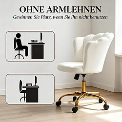 Avis HOMAIRE Chaise de bureau blanc en de 64 × 64 × 90 cm
