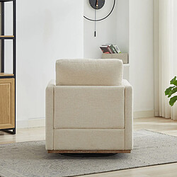 Acheter HOMAIRE Fauteuil, chenille, beige en beige 85 x 78 x 88,5 cm