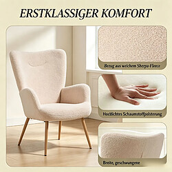 HOMAIRE Fauteuil en beige et acier beige, dimensions 71 x 74 x 94.5 cm pas cher