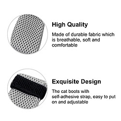 Avis INF Chaussures souples anti-rayures pour animaux de compagnie, pack de 4 Gray S