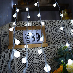 Avis INF Guirlande Lumineuse 10m 80 LED Globe - Blanc, Fonctionne sur Piles