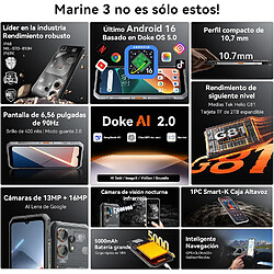 OSCAL Marine 3,32 Go (8+24 Go) ou 128 Go, blanc ou noir pas cher