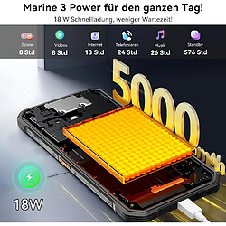 Acheter OSCAL Marine 3,32 Go (8+24 Go) 256 Go, Noir ou Blanc