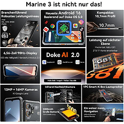 OSCAL Marine 3,32 Go (8+24 Go) 256 Go, Noir ou Blanc pas cher