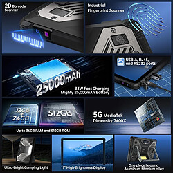 OUKITEL RT10 Édition Industrielle, 12 Go/512 Go, Noir pas cher