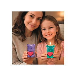 Clementoni Create Your Candles Cuddle Light - Kit pour 2 bougies en forme d’ours pas cher