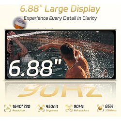 Acheter Smartphone OUKITEL C61 batterie 5150mAh 16Go+128Go écran 6,88" 90Hz Android15