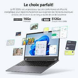 Acheter VANWIN PC Portable 15,6" Tactile 360° - AMD Ryzen 3 3200U - 16Go RAM - 512Go SSD - Windows 11 Pro