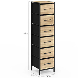 Idmarket CHIFFONNIER 6 TIROIRS pas cher