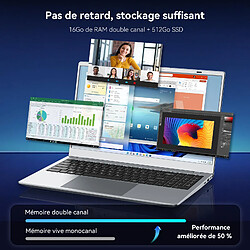 Acheter VANWIN PC Portable 15,6" FHD - Pentium Gold 6500Y - 16Go RAM - 512Go SSD - Windows 11 Pro