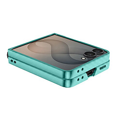 Acheter Avizar Coque pour Galaxy Z Flip 8 Articulée avec Ancrage et Contour Chromé Vert