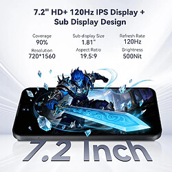 Smartphone OUKITEL C68 Plus écran 7,2" 24Go+512Go batterie 6000mAh pas cher