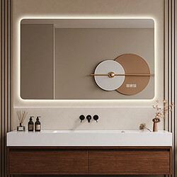 Avis Generic Home Miroir salle de bain LED 60x100 cm avec éclairage arrière, anti-buée et variateur tactile