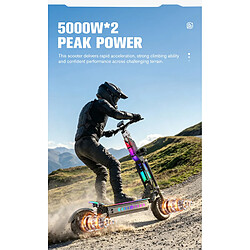 Avis Trottinette électrique pliable APEFOX T90 Ultra,moteur 5000W*2,72V 40Ah,Noir