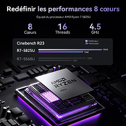 Avis VANWIN PC Portable 15.6" AMD Ryzen 7 5825U(8C/16T)-16Go RAM-512Go SSD-Webcam HD-Win 11 Pro