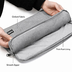 Acheter Housse Ordinateur Portable 11 Pouces Tissu Oxford Doublure Peluche Poche Avant - Yonis
