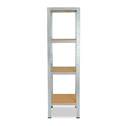 shelfplaza HOME 180x60x60 cm Étagère charges lourde en galvanisé avec 4 étagères 175 kg par étagère pas cher