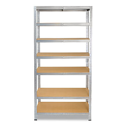 shelfplaza HOME 180x60x23 cm Étagère charges lourde en galvanisé avec 7 étagères 125 kg par étagère pas cher