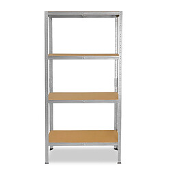 shelfplaza HOME 155x50x23 cm Étagère charges lourde en galvanisé avec 4 étagères et une capacité de charge de 175 kg par étagère pas cher