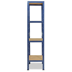 shelfplaza HOME 180x30x30 cm Étagère charges lourde en bleu avec 4 étagères 175 kg par étagère pas cher