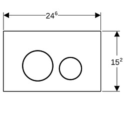Acheter Geberit Sigma 40 - plaque de commande