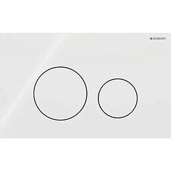 Geberit Sigma 40 - plaque de commande Plaque de commande pour chasse d'eau - mécanisme sanitaire discret et fiable
