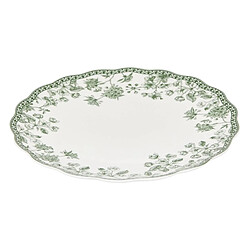 Avis Secret De Gourmet Lot de 6 Assiettes Plates Lisière 27cm Vert