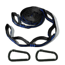 INF Sangles de Hamac de Camping Portables Multi-Boucles Bleues pour Extérieur (Lot de 2) avec 