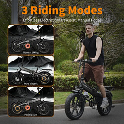 Avis TOFUN Vélo électrique pliant M6 48V 500W 20" 15AH