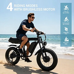 Acheter Vélo électrique E5 double moteur 1500W batterie 48V23Ah 50km/h,Shimano 7v autonomie 70km
