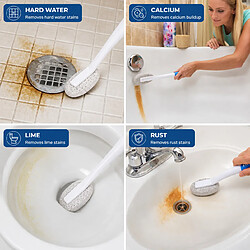Acheter INF Brosse de nettoyage de salle de bain avec pierre ponce