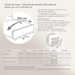 Linnea Housse de couette uni pur percale PRIMO pas cher