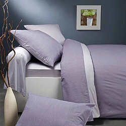 Avis Origin Taie d'oreiller en Bambou - 63 x 63 cm - Gris Ardoise/Gris Plume