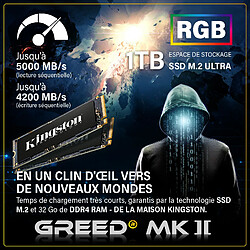 Avis GREED - MK2 - PC Gamer - i7 12700F - RTX 5060 Ti - 32GO RAM - 1TO SSD - W11 Pro