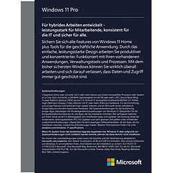 Avis Microsoft Windows 11 Pro 64 bits - Clé USB