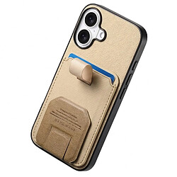 Avis Avizar Coque pour iPhone 17 Effet Tissu avec Support et Porte-Cartes Kaki