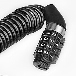 Acheter INF Cadenas à code antivol vélo 4 chiffres Black