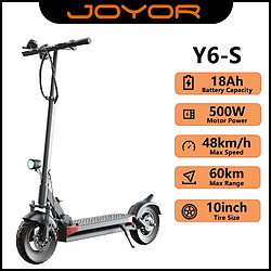 Trottinette Électrique JOYOR Y6-S, Moteur 500W, Batterie 48V 18Ah, 48km/h, Autonomie 60km, Pliable pas cher