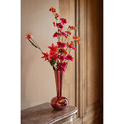 Avis Paris Prix Vase Design en Verre Iris 32cm Rose