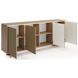 Acheter SELSEY - Buffet Semi - 203 cm - Chêne