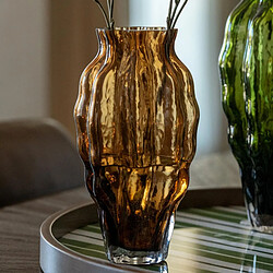 Avis Paris Prix Vase Design en Verre Pod 24cm Marron