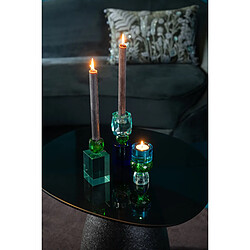 Avis Paris Prix Chandelier Design en Verre Taillé 16cm Bleu & Vert