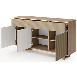 Acheter SELSEY - Buffet Semi - 153 cm - Chêne