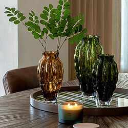Avis Paris Prix Vase Design en Verre Pod 24cm Vert