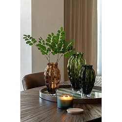 Paris Prix Vase Design en Verre Pod 24cm Vert pas cher