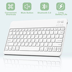 Avis INF Étui Clavier Bluetooth Violet avec Clavier pour Samsung Galaxy Tab S7 FE 5G 12.4 pouces